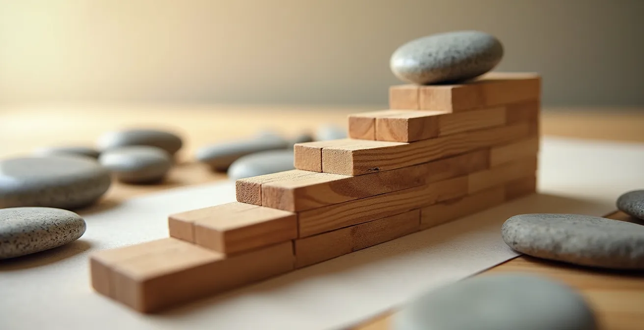 Close-up detail of sprint planning materials and timeline markers